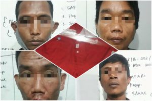 Nyamar Jadi Petugas Telkom, 4 Kawanan Pencuri Tiang Ditangkap Polisi