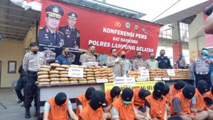 Polres Lamsel Amankan 12 Pelaku Tindak Pidana  Narkoba