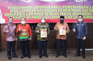 Pemkab Lamteng Raih WTP Kedua Kali Dari BPK RI