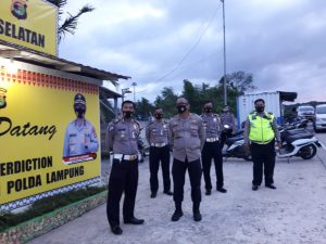 Jelang Cuti Bersama Dirlantas Polda Lampung Cek Pos Pam Pelabuhan Bakauheni