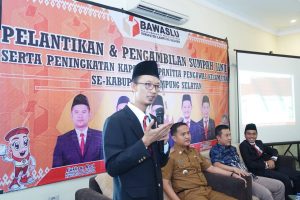 Pastikan Tidak Ada Kampanye, Bawaslu Lamsel Akan Monitoring Selama Masa Tenang