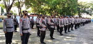 Polres Lamsel Gelar Apel Pengamanan Pilkada