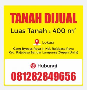 Jual Tanah Murah, Strategis…