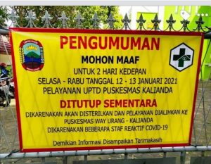 Stafnya Ada Yang Terpapar COVID -19 Puskesmas Kalianda Tutup Selama Dua Hari