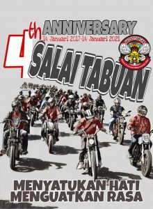 Anniversary Ke 4, Komunitas motor Salai Tabuan Berikan Santunan Untuk Anak Yatim