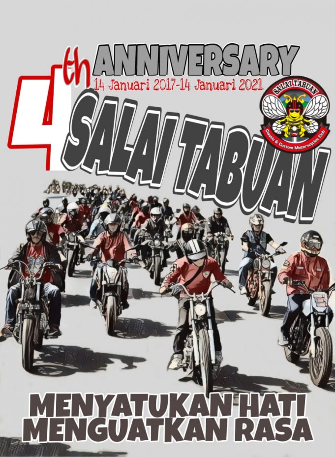 Anniversary Ke 4, Komunitas motor Salai Tabuan Berikan