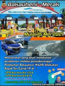 Pemudik Melintasi Pelabuhan Bakuheni Wajib Ikuti Rapid Tes Covid-19