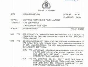 Polda Lampung Mutasi Kapolsek Candipuro, Diduga Imbas Kantor Polsek di Bakar Massa