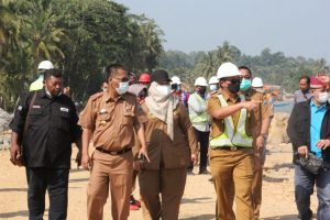 Kementrian PUPR Bangun Pengaman Pantai di Kecamatan Kalianda dan Rajabasa