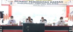 Bupati Lamsel Pimpin Rapat  Evaluasi Indek Inovasi Daerah