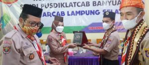 Kunjungan Pusdiklatcab Banyuasin Sumsel di Sambut  Hj. Winarni Nanang Ermanto 