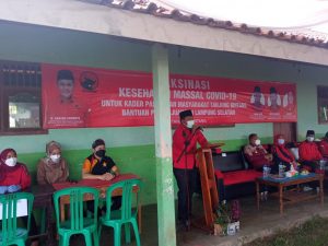 Nanang Ermanto Hadiri Program Vaksinasi Kesahatan Masal Kader Partai PDI P