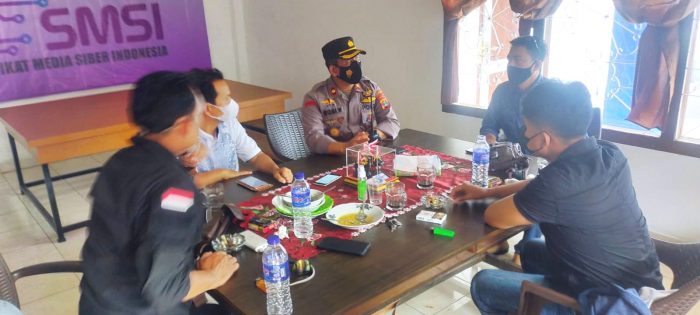 Kapolsek TBU Kunjungi Kantor SMSI Lampung