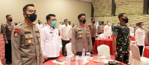 Sekda Lamsel Ikuti Rakor Kesiapan Pengaman Nataru Tahun 2021