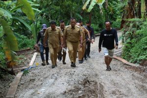 Pastikan Hasilnya Baik, Nanang Ermanto Tinjau Pengerjaan Jalan di Desa Pematang