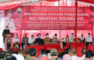 Pemkab Lamsel Kucurkan Anggaran Rp 29 Miliar Untuk Kecamatan Sidomulyo