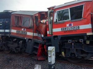 Dua Kereta Api Babaranjang Tabrakan, Ini Kronologisnya