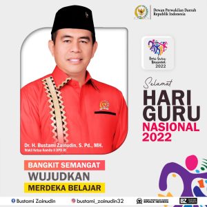 Senator Bustami Zainudin : Hari Guru Nasional 2022 Momentum Kebangkitan Pendidikan Indonesia