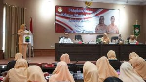 Winarni Hadiri  Kegiatan Peningkatan Peranan Dharma Wanita Persatuan Lampung Selatan