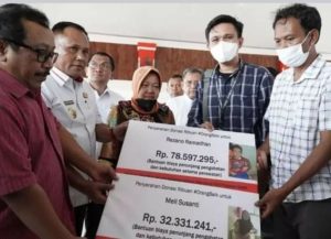 Bupati Lamsel dampingi Mensos Serahkan Bantuan Atensi dan Donasi Kitabisa.com