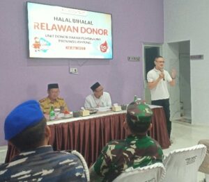 PMI Lampung Adakan Halal Bihalal Antar Koordinator Relawan Donor Darah