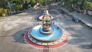 Berdirinya Tugu Pancasila dan Air Mancur di Kota Kalianda di Sambut Baik Warga