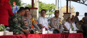 Sekda Lamsel Hadiri Apel Gelar Pasukan Operasi Pengamanan Jumbara