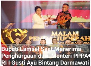 Kabupaten Lampung Selatan Raih Penghargaan KLA, Katagori Nindya
