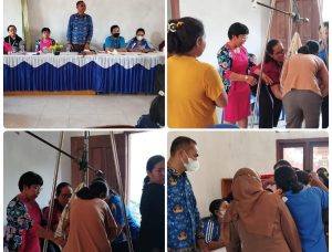 Ketua TP PKK Kampung Bali Sadhar Utara Pantau Kegiatan di Posyandu Melati 1 dan 2