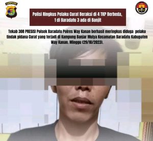 Aparat Polsek Baradatu Ringkus Pelaku Curat