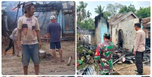 Akibat Lupa Matikan Kompor, Rumah Warga Kayu Batu Hangus Terbakar 