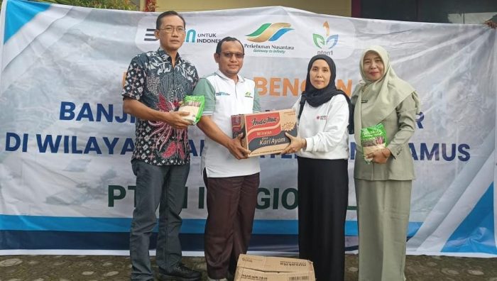 PTPN I Reg 7 Kirim Bantuan Banjir Bandang Tanggamus