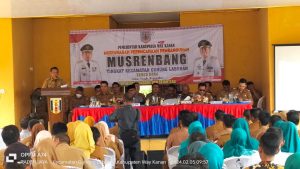 Wakil Bupati Waykanan Drs. Ali Rahman M.T Menghadiri Musrenbang Tingkat Kecamatan Gunung Labuhan