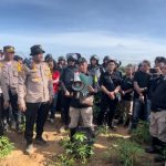 Kapolres Lampura Pimpin Langsung Pengamanan Exsekusi Lahan Milik PTPN VII Bungamayang ( ist).