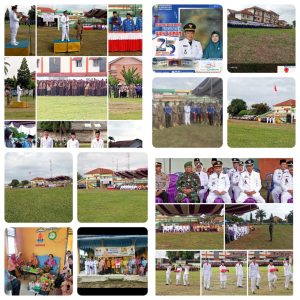 Camat Baradatu Pimpin Upacara  HUT Kabupaten  Way Kanan Di Kecamatan