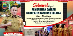Kabupaten Lamsel Raih Penghargaan Reformasi Birokrasi Terbaik di Provinsi Lampung