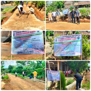 Warga Ucapkan Terima Kasih, Pembangunan Siring Pasang dan Rabat Beton Kampung Banjar Ratu