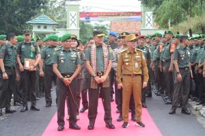 Danrem 043/Garuda Hitam Kunjungan Kerja Ke Kodim 0427/Way Kanan