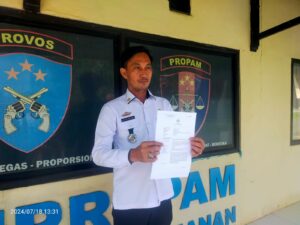 Merasa Terancam, Camat Buway Bahuga Laporkan Oknum Polisi Ke Propam Polres Way Kanan