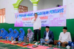 Pengajian Akbar dan Pelantikan pengurus Permata Hirrul Jannah di Masjid Al Istikhal Kampung Tiuh Balak 1 Baradatu