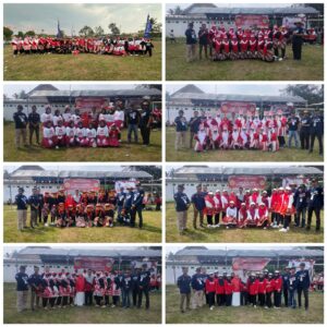 Kepala Kampung Donomulyo Buka Lomba Gerak Jalan Kreasi Antar Dusun 