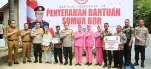 HUT Bhayangkara ke-78, Nanang Ermanto Hadiri Peresmian Sumur Bor di Kecamatan Jati Agung