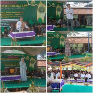 Peringatan Maulid Nabi Muhammad SAW, Dihadiri Ketua Persatuan Majelis Taklim Kabupaten Way Kanan dan Anggota DPRD Serta Camat Pakuan Ratu dan Kakam Karang Agung