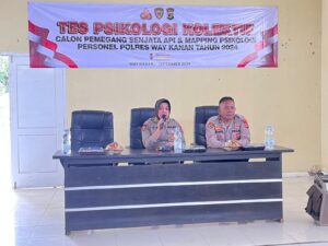 Biro SDM Polda Lampung Gelar Tes Psikologi Berkala Personel Polres Way Kanan