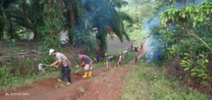 Kadus Dusun 7 Kampung Bonglai Ajak Masyarakat Gotong Royong