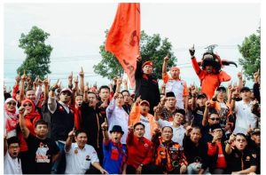 Apel Akbar Bersama Calon Bupati Nanang Ermanto, di Hadiri Ribuan Masyarakat