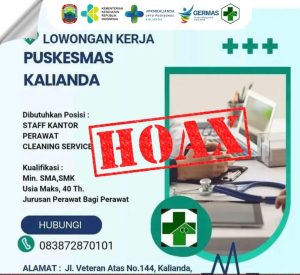 Kepala UPTD Puskesmas Kalianda Klarifikasi Penipuan Lowongan Kerja 