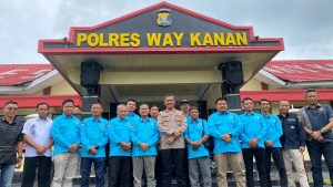 Dukung Kinerja Kepolisian Berantas Peredaran Narkotika, PWI Way Kanan Audiensi Dengan Kapolres