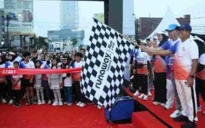 Bank Lampung Menyala di Tugu Adipura, Ribuan Peserta Ikuti Bank Lampung Run 2025 