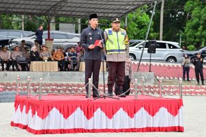 Bupati Egi Pimpin Apel Gelar Pasukan Operasi Ketupat Krakatau 2025